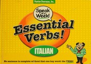 Cover of: Speak in a week essential verbs: Italian