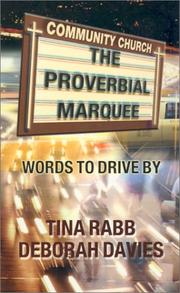 Cover of: The Proverbial Marquee: Words to Drive by