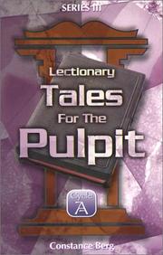 Cover of: Lectionary Tales for the Pulpit (Series III Cycle a)