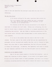 Cover of: The New York City crisis and Los Angeles County government