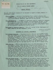 Cover of: Association of Bay Area Governments: 1975-76 planning program summary