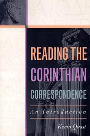 Reading the Corinthian correspondence by Kevin Quast