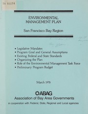 Cover of: Environmental management plan, San Francisco Bay region, work program: summary