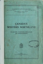 Cover of: Canada's western northland by William Clark Bethune, William Clark Bethune