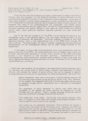 Report to the Board of Supervisors of the City and County of San Francisco by San Francisco (Calif.). Board of Supervisors. Budget Analyst.