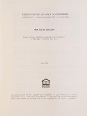 Cover of: Fair housing directory 1980: organizations fighting housing discrimination in the San Francisco Bay area