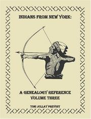 Cover of: Indians from New York in Wisconsin and elsewhere: a genealogy reference