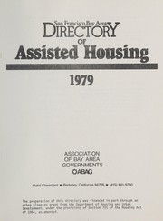 Cover of: The San Francisco Bay Area directory of assisted housing