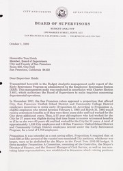 Cover of: Management audit of the early retirement program as administered by the Employees' Retirement System, City and County of San Francisco by San Francisco (Calif.). Board of Supervisors. Budget Analyst