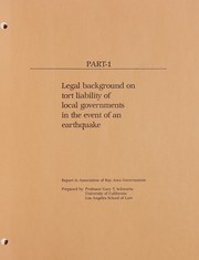 Cover of: Legal references on earthquake hazards and local government liability