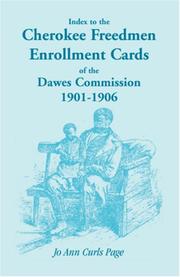 Cover of: Index to the Cherokee freedmen enrollment cards of the Dawes Commission, 1901-1906 by Jo Ann Curls Page