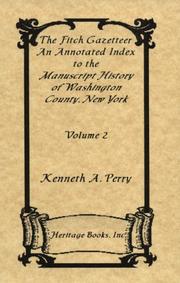 Cover of: The Fitch gazetteer by Kenneth A. Perry