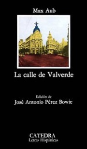 Cover of: La calle de Valverde by Max Aub, Max Aub