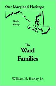 Cover of: Ward families of Maryland