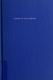 Cover of: A Book of Love Poetry by Jon Stallworthy, Jon Stallworthy