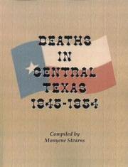 Cover of: Deaths in central Texas, 1945-1954