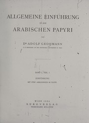 Cover of: Corpus papyrorum Raineri archiducis Austriae: III : Series arabica