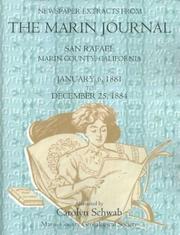 Cover of: Newspaper Extracts From The Marin Journal, San Rafael, Marin County, California: January 6, 1881 to December 25, 1884