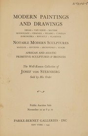 Cover of: Modern paintings and drawings