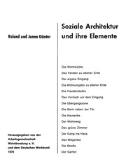 Cover of: Soziale Architektur und ihre Elemente