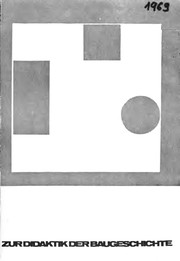 Cover of: Zur Didaktik der Baugeschichte