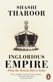 Cover of: Inglorious Empire by Shashi Tharoor, Shashi Tharoor