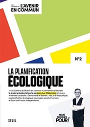 Cover of: La Planification écologique: Les Cahiers de l' Avenir en commun N°2