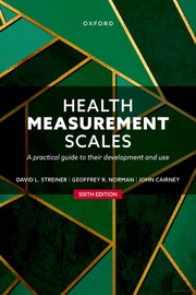 Health Measurement Scales by Geoffrey R. Norman, David L. Streiner