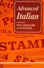 Cover of: Advanced Italian by Roger Neil Lewis Absalom, Roger Neil Lewis Absalom