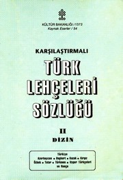 Cover of: Karşılaştırmalı Türk Lehçeleri Sözlüğü II - Dizin