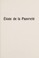 Cover of: Eloge de la pauvreté