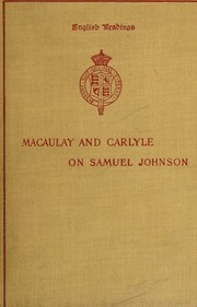 Cover of: Macaulay's and Carlyle's essays on Samuel Johnson