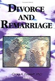 Cover of: Divorce and remarriage: international studies