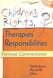 Cover of Children's rights, therapists' responsibilities