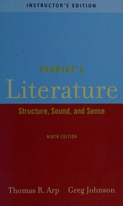 Cover of: Perrine's literature: structure, sound, and sense: Ninth edition