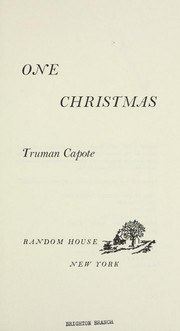 Cover of: One Christmas by Truman Capote, Truman Capote