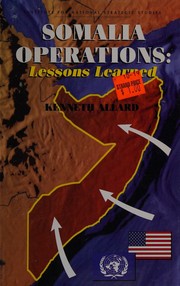 Cover of: Somalia operations: lessons learned