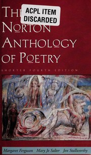 Cover of: The Norton anthology of poetry