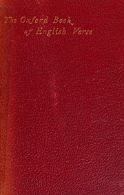Cover of: The Oxford Book of English Verse, 1250-1900 by Arthur Quiller-Couch