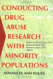Cover of: Conducting drug abuse research with minority populations: advances and issues