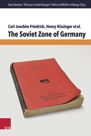 Cover of: The Soviet Zone of Germany