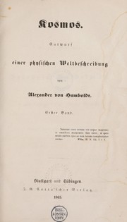 Cover of: Kosmos. Entwurf einer physischen Weltbeschreibung