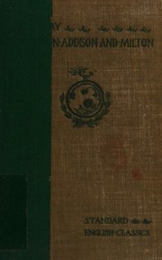 Cover of: Macaulay's Essays on Addison and Milton by Thomas Babington Macaulay