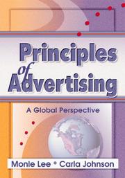 Cover of: Principles of Advertising: A Global Perspective