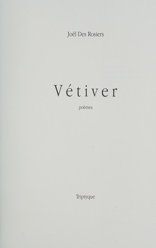 Vétiver