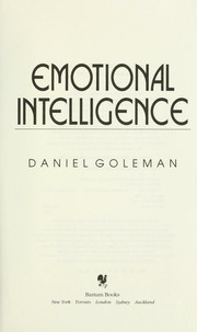 Cover of: Emotional intelligence by Daniel Goleman, Daniel Goleman