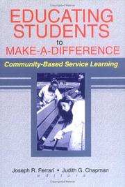 Cover of: Educating Students to Make-A-Difference: Community-Based Service Learning