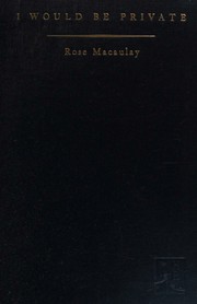 Cover of: I would be private: a novel