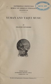 Cover of: Yuman and Yaqui music