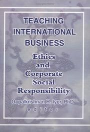 Cover of: Teaching International Business: Ethics and Corporate Social Responsibility